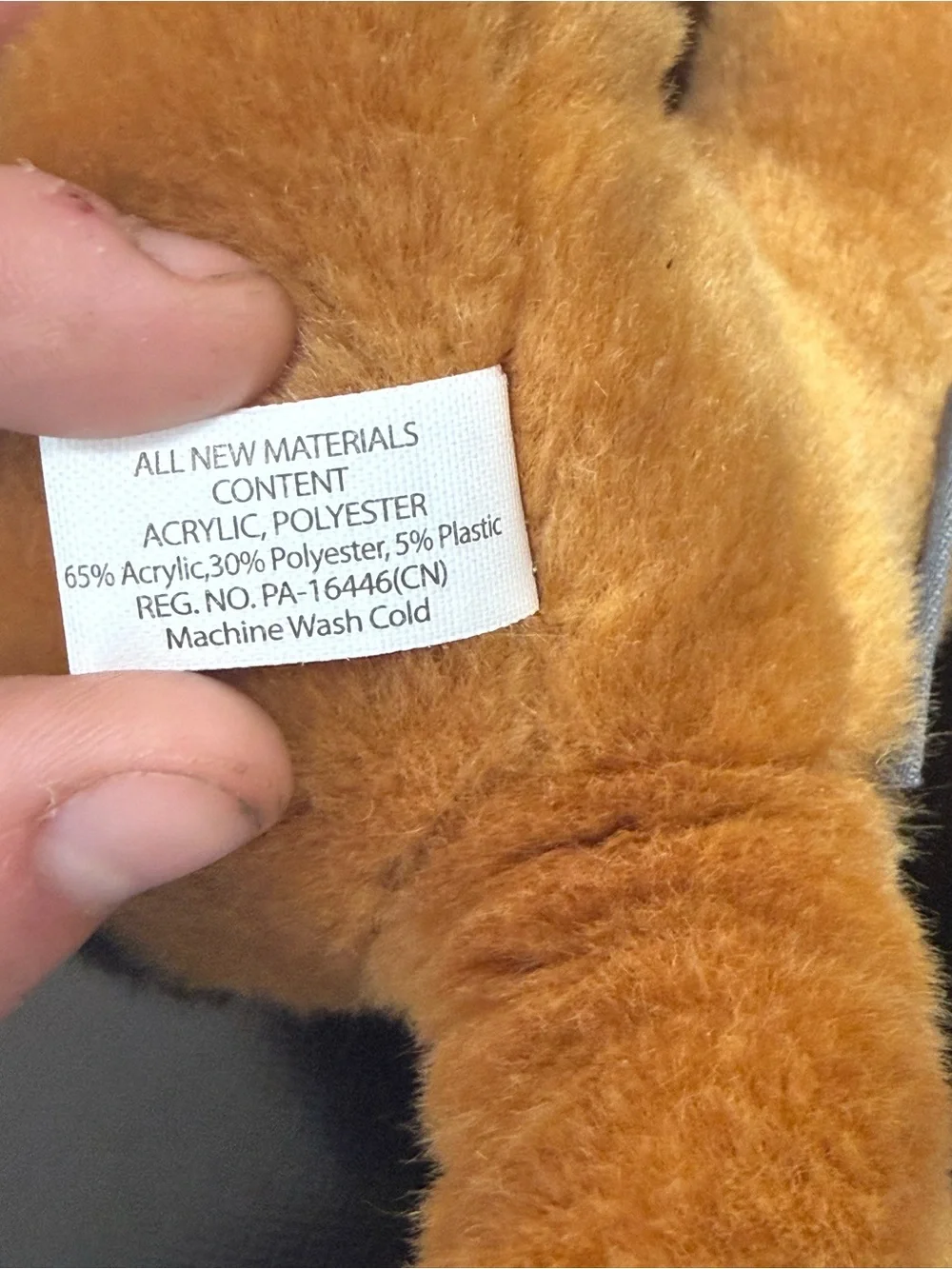 Demdaco Plush Brown and black Bloodhound